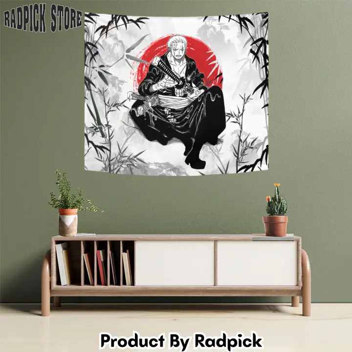 Roronoa zoro tapestry custom anime wall decor 0yw  rp5943100